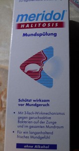 Mundspülung meridol Halitosis getestet